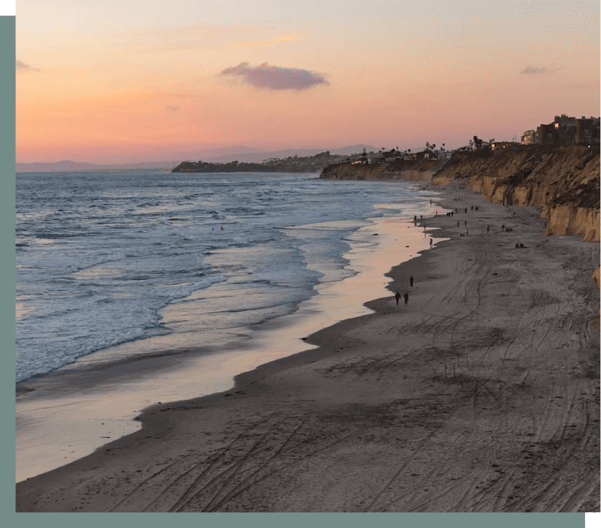 Cliffs overlooking serene ocean waters